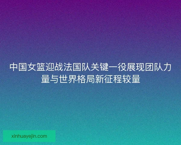 中国女篮迎战法国队关键一役展现团队力量与世界格局新征程较量